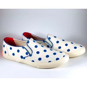 🐳Johnnie B Boden Polka Dot Slip On Sneakers Sz 37